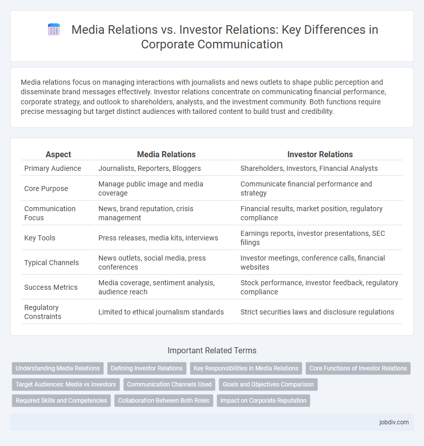 Media Relations vs. Investor Relations: Key Differences in Corporate Communication