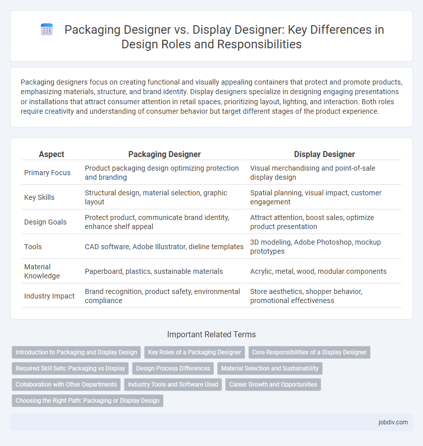 Packaging Designer vs. Display Designer: Key Differences in Design Roles and Responsibilities