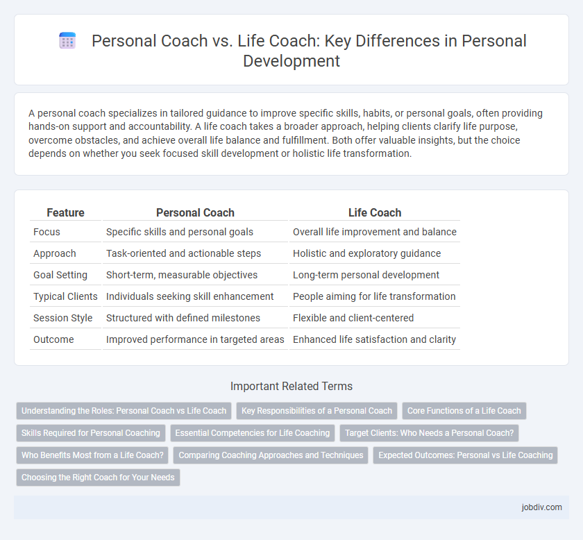 Personal Coach vs. Life Coach: Key Differences in Personal Development