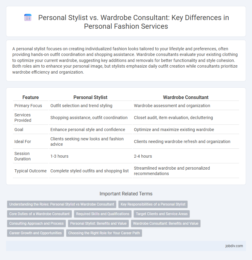 Personal Stylist vs. Wardrobe Consultant: Key Differences in Personal Fashion Services