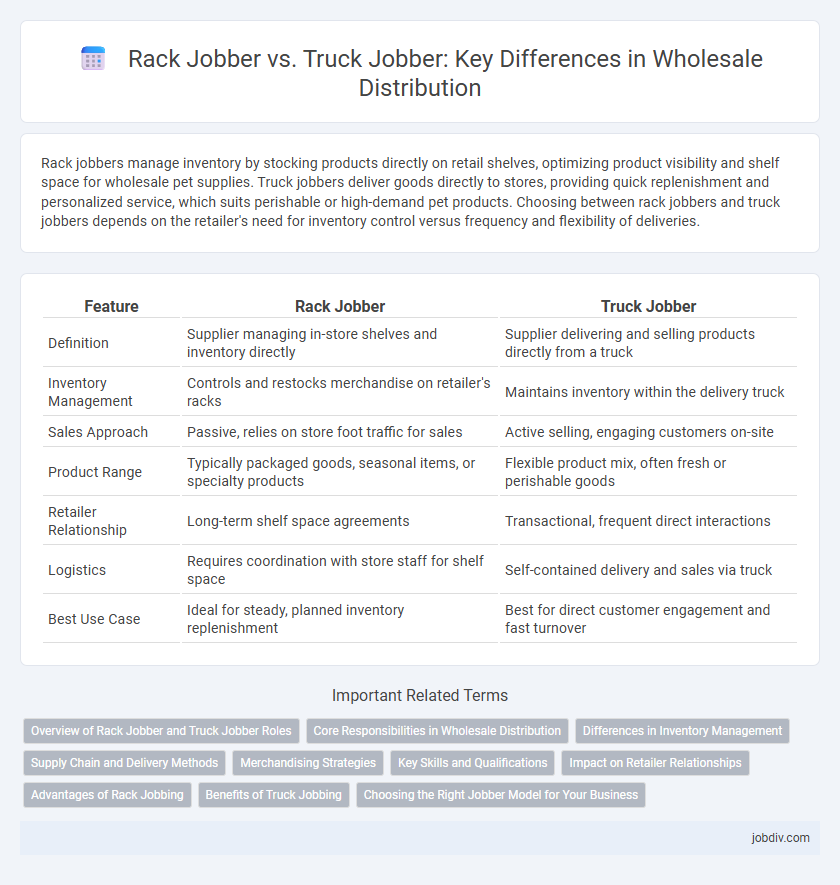 Rack Jobber vs. Truck Jobber: Key Differences in Wholesale Distribution