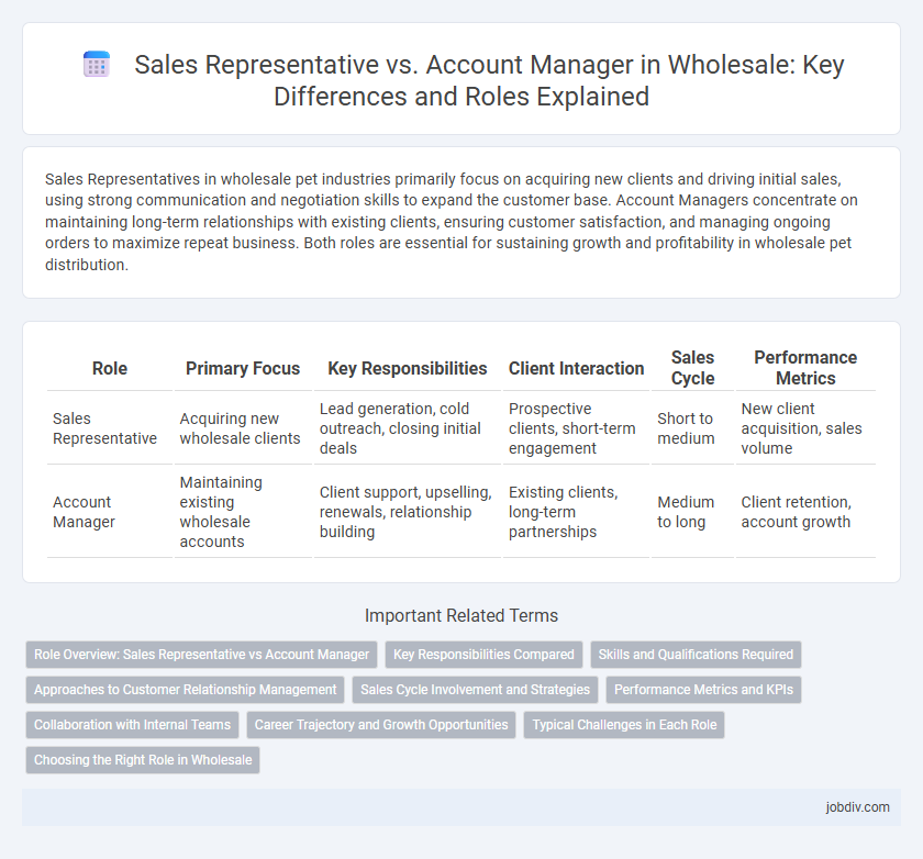 Sales Representative vs. Account Manager in Wholesale: Key Differences and Roles Explained